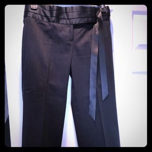 Wide leg Capri tuxedo pants